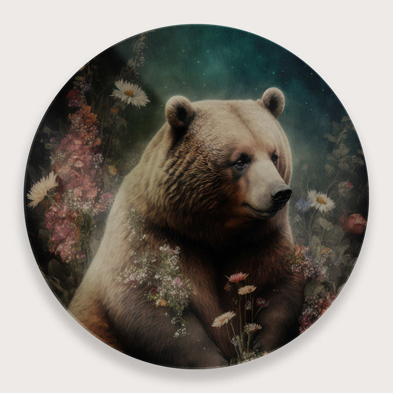 Bear · Plexiglas-Muurcirkel-House of Posters-House of Posters