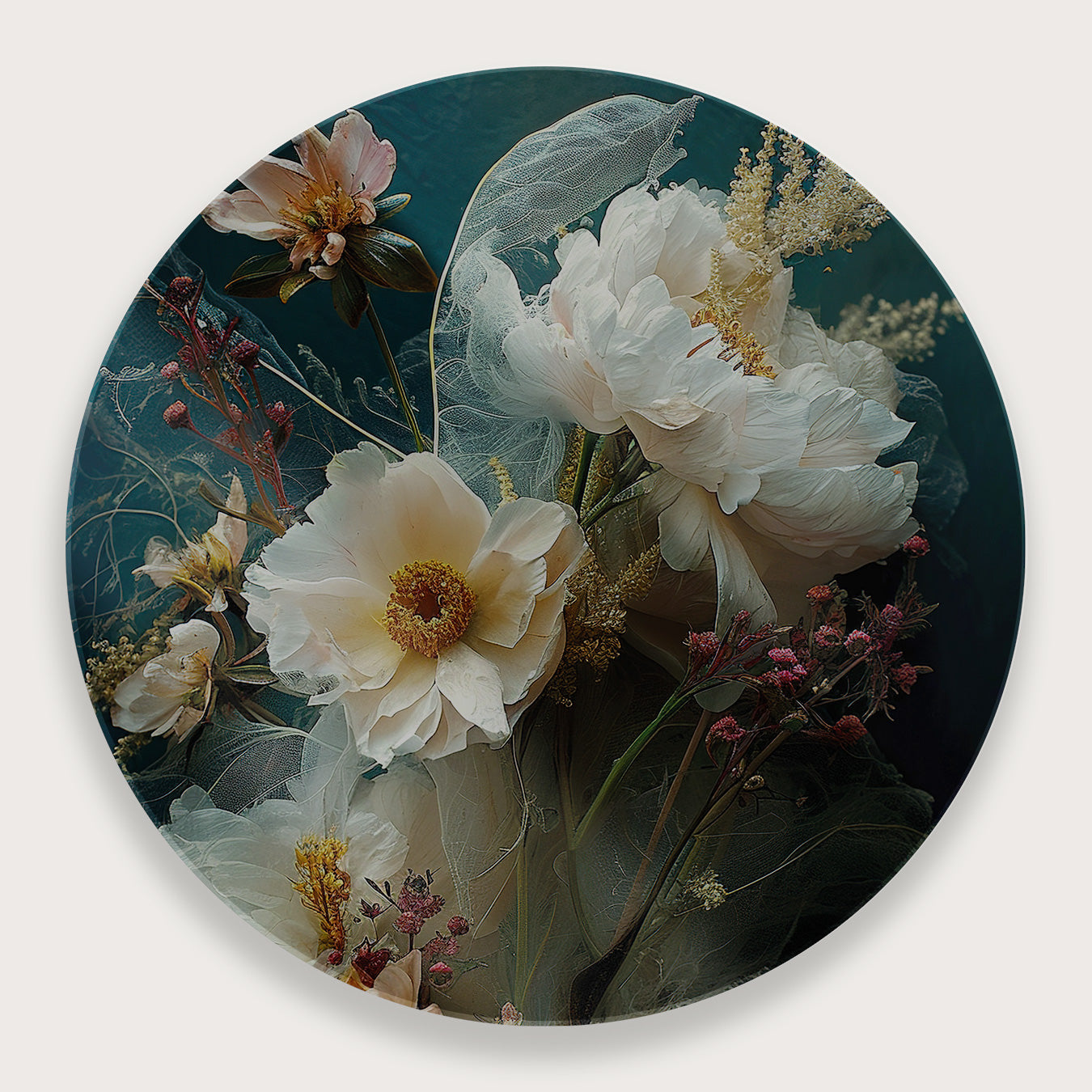 Bloemen 14 · Plexiglas-Muurcirkel-House of Posters-House of Posters