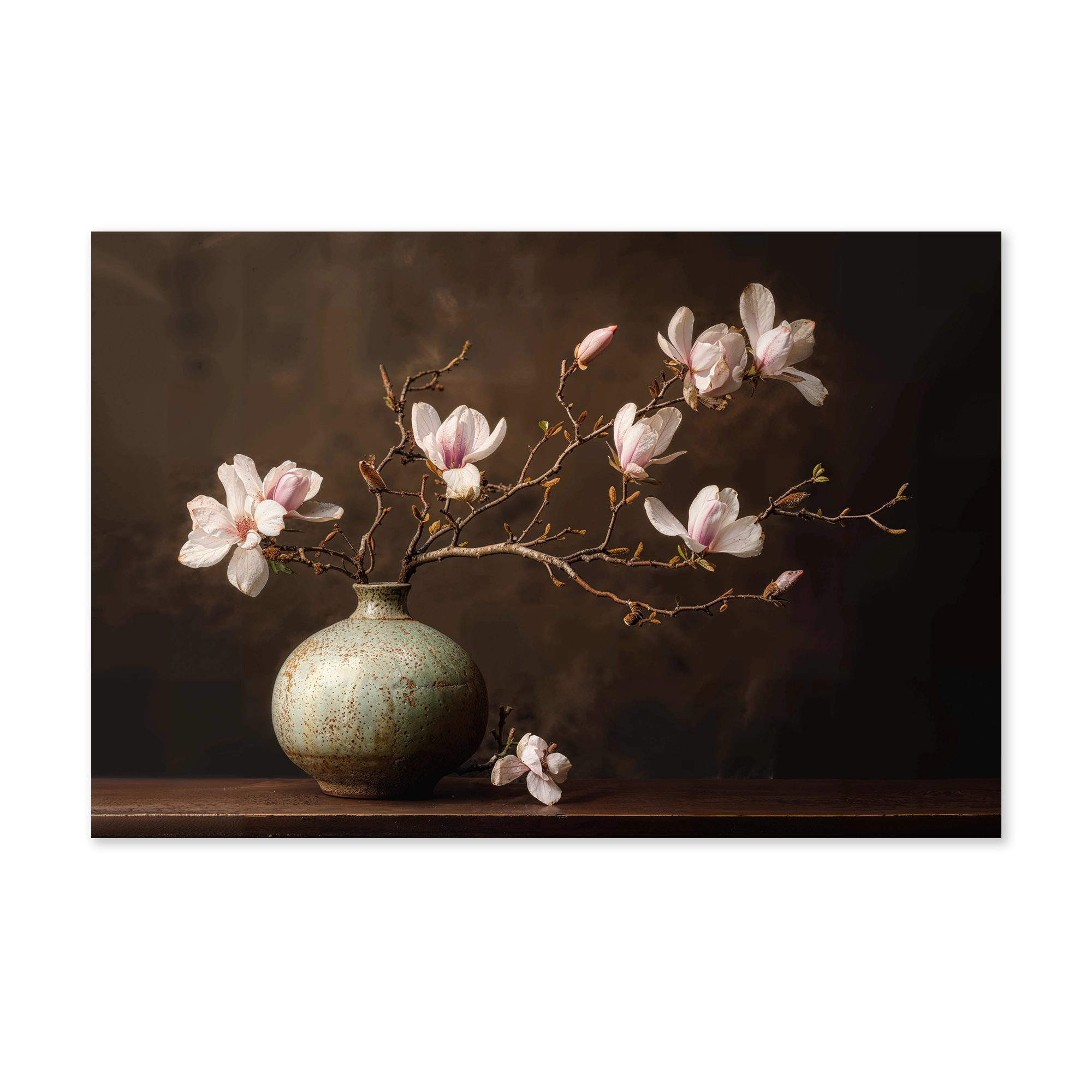 Bloemen 18 als liggende wanddecoratie