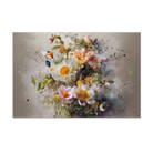 Bloemen explosie 3 als liggende wanddecoratie