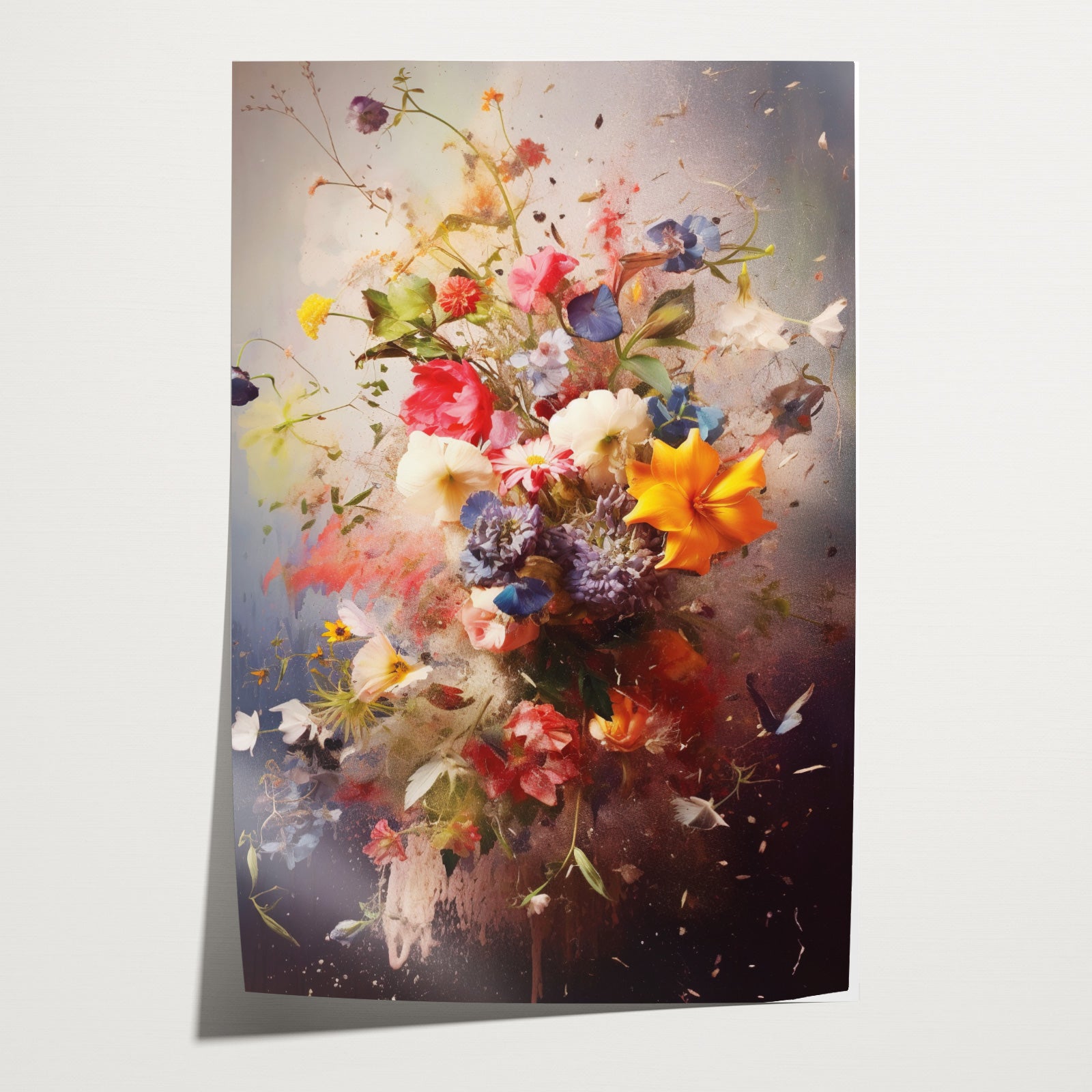 Bloemen explosie · Papier-Poster staand-House of Posters-House of Posters