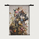 Bloemen Gorilla · Wandkleed-Wandkleed-House of Posters-House of Posters