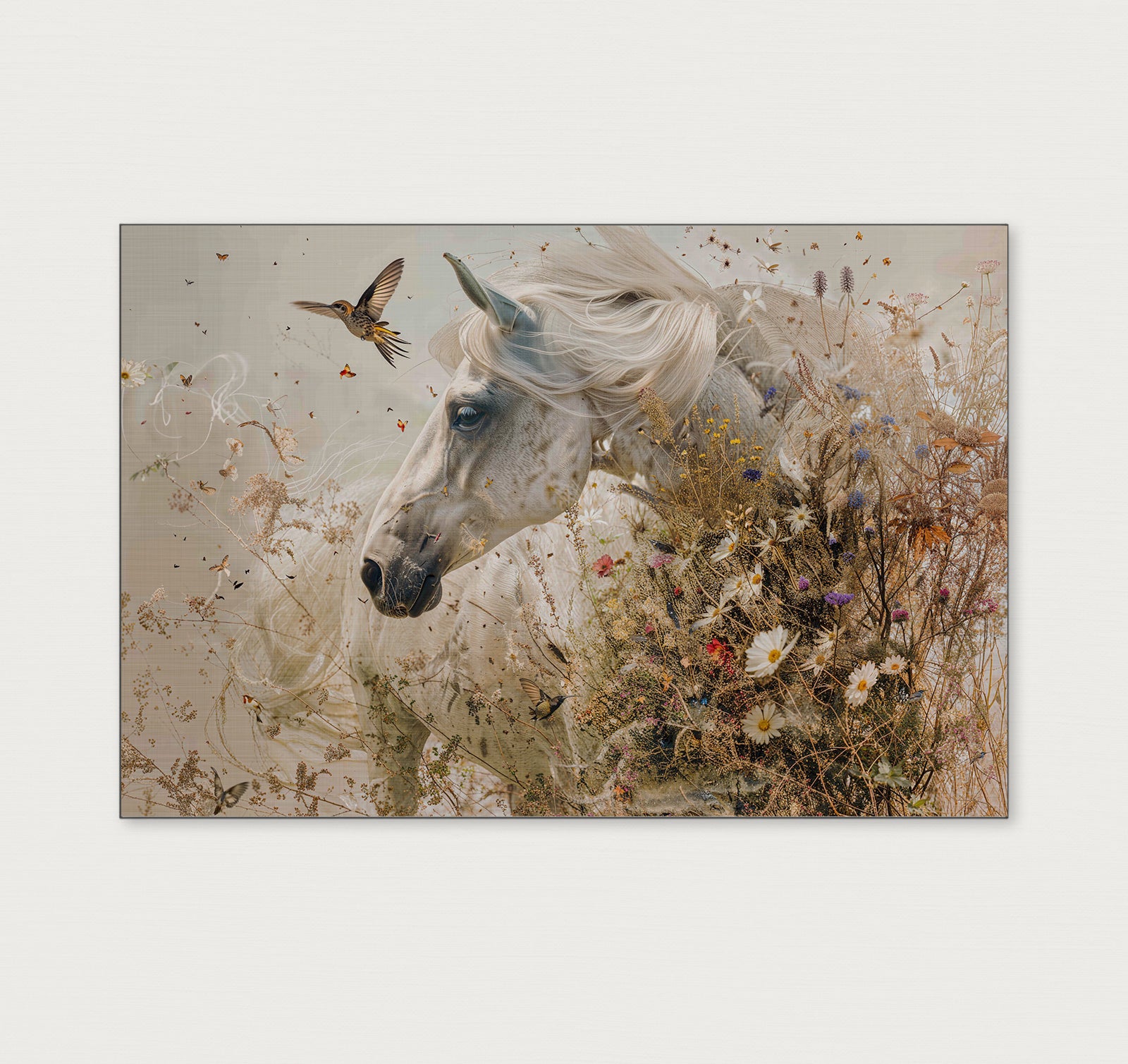 Bloemen paard-Poster liggend-House of Posters-House of Posters