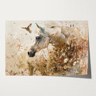Bloemen paard · Papier-Poster liggend-House of Posters-House of Posters