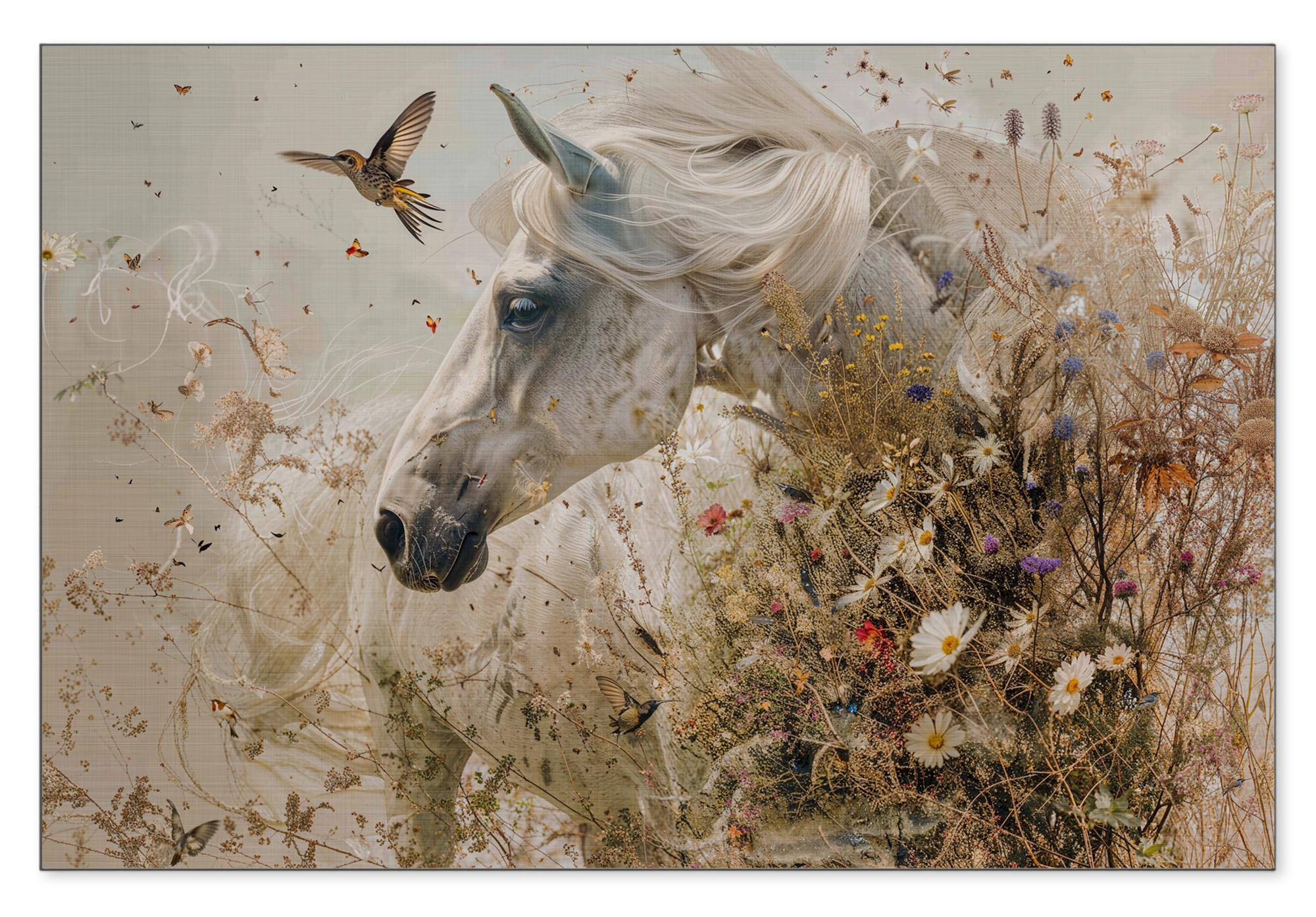 Bloemen paard · Aluminium
