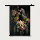 Bloemen Papegaaien 2 · Wandkleed-Wandkleed-House of Posters-House of Posters