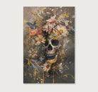 Bloemen schedel · Canvas-Poster staand-House of Posters-House of Posters