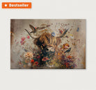 Bloemen Schotse hooglander 2 · Plexiglas-Poster liggend-House of Posters-House of Posters