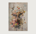 Bloemen Schotse hooglander · Canvas-Poster staand-House of Posters-House of Posters