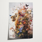 Bloemen Schotse hooglander · Papier-Poster staand-House of Posters-House of Posters