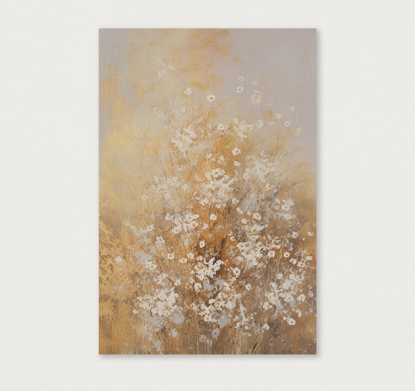 Bloemen spetters 2 · Canvas-Poster staand-House of Posters-House of Posters
