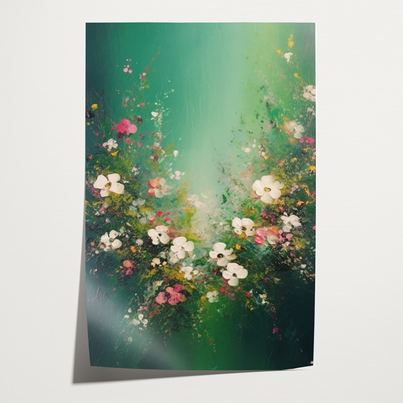 Bloemen spetters 3 · Papier-Poster staand-House of Posters-House of Posters