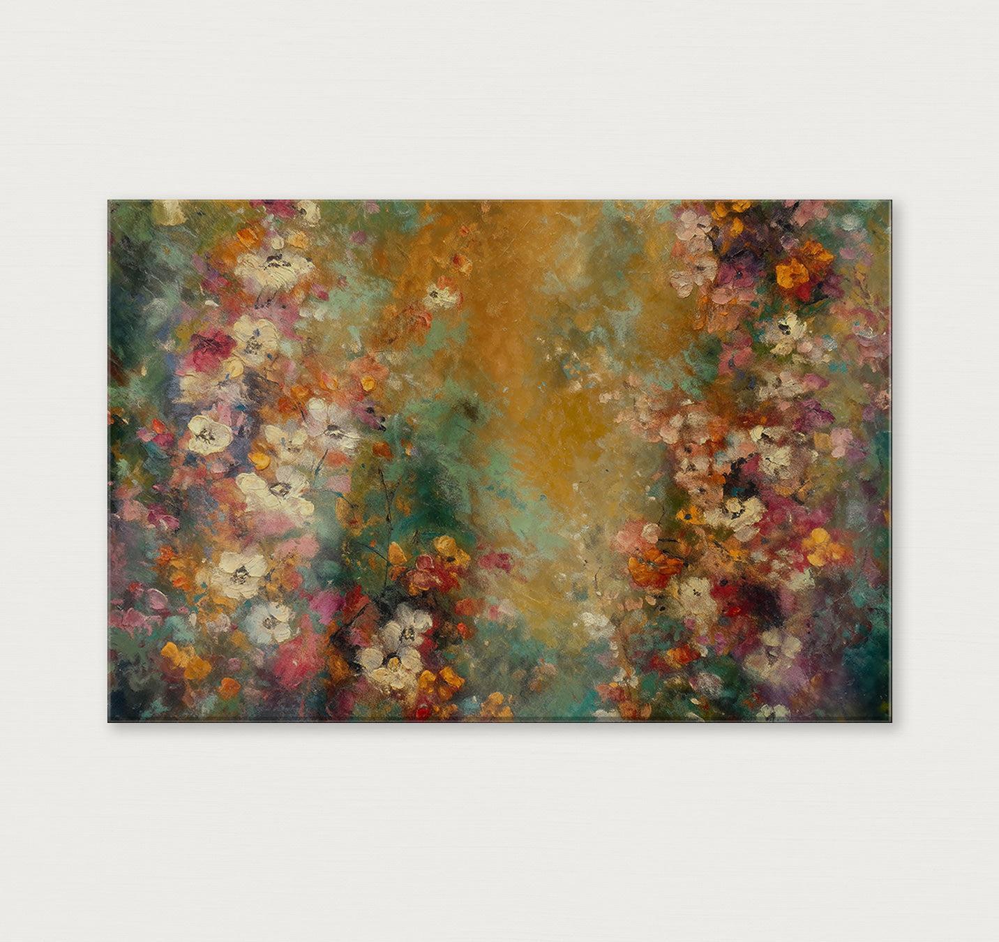 Bloemen spetters 5 · Plexiglas-Poster liggend-House of Posters-House of Posters