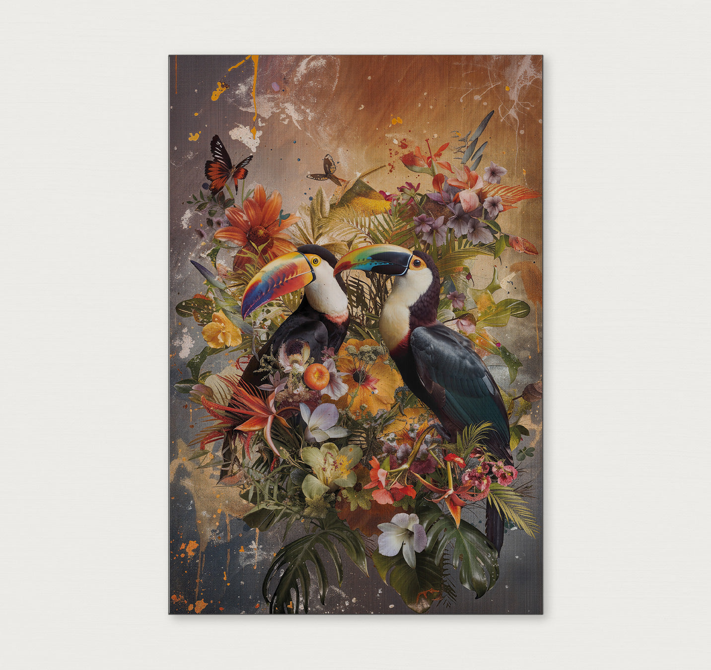 Bloemen Toekans-Poster staand-House of Posters-House of Posters