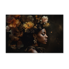 Bloemen Vrouw 3 als liggende wanddecoratie