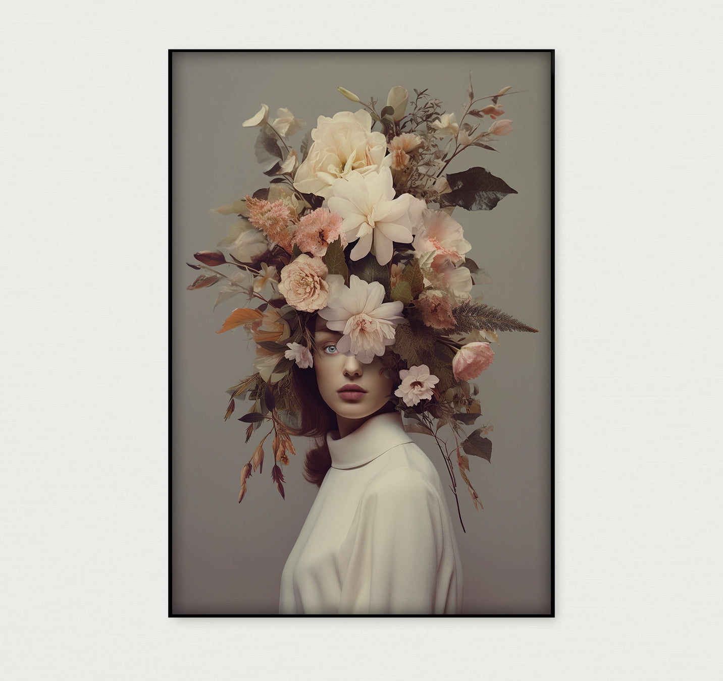 Bloemen Vrouw 5 · Artframe-Poster staand-House of Posters-House of Posters