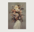 Bloemen Vrouw 5 · Canvas-Poster staand-House of Posters-House of Posters