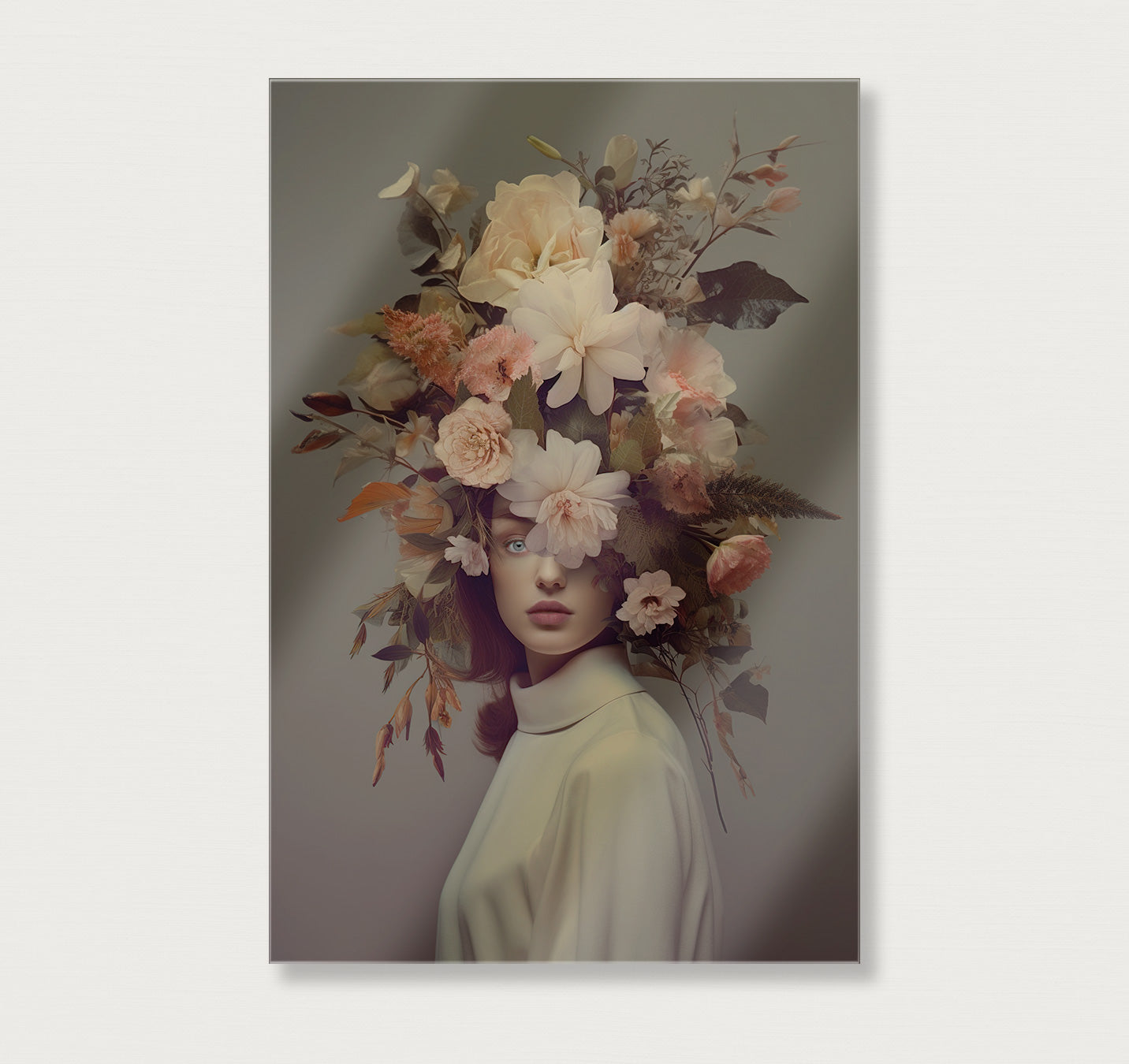 Bloemen Vrouw 5 · Plexiglas-Poster staand-House of Posters-House of Posters