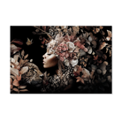 Bloemen Vrouw 6 als liggende wanddecoratie