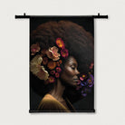 Bloemen Vrouw · Wandkleed-Wandkleed-House of Posters-House of Posters
