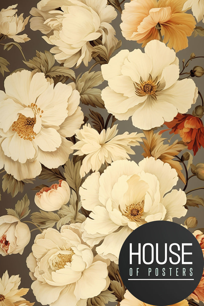 wandkleed bloemen
