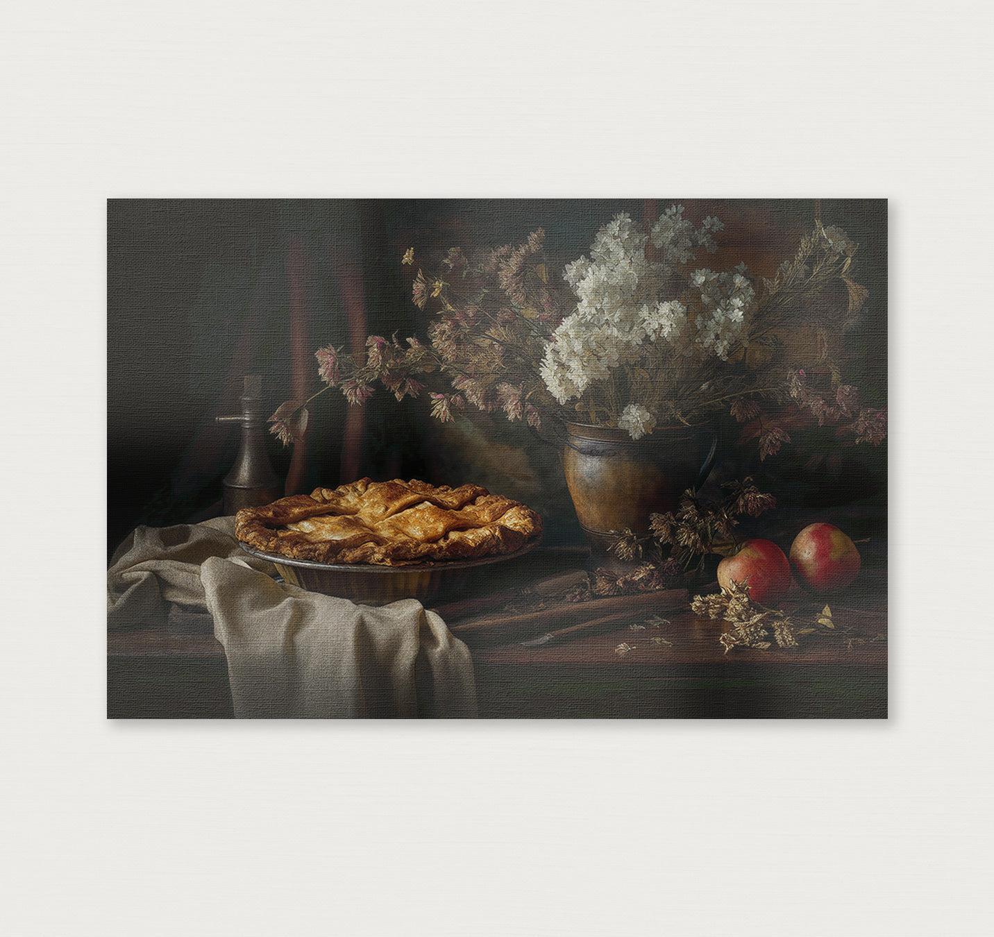 De appeltaart · Canvas-Poster liggend-House of Posters-House of Posters