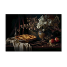 De appeltaart als liggende wanddecoratie