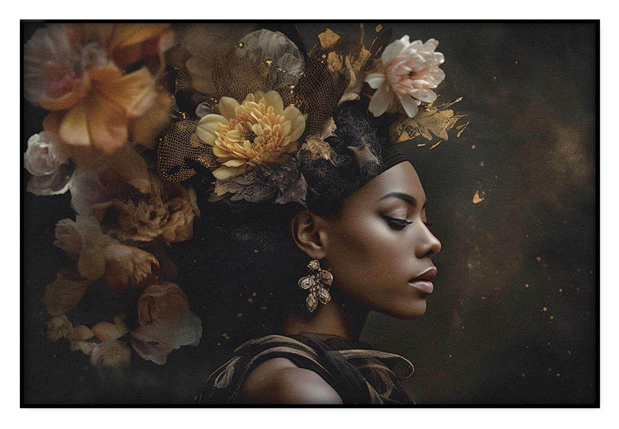 Bloemen Vrouw 3 · Akoestisch paneel