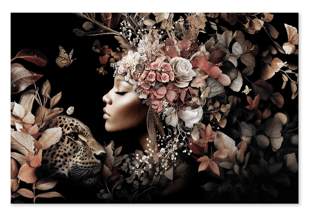 Bloemen Vrouw 6 · Canvas
