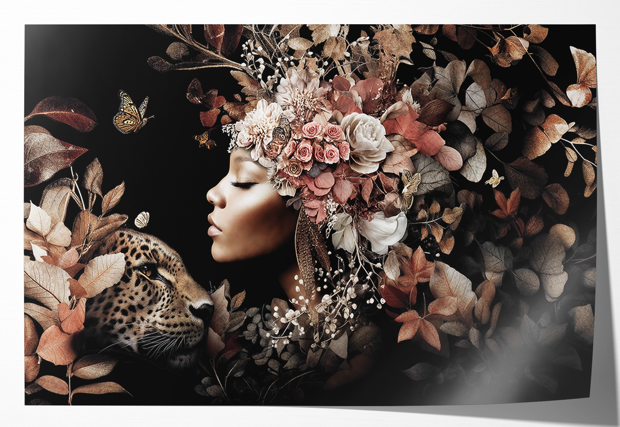 Bloemen Vrouw 6 · Papier
