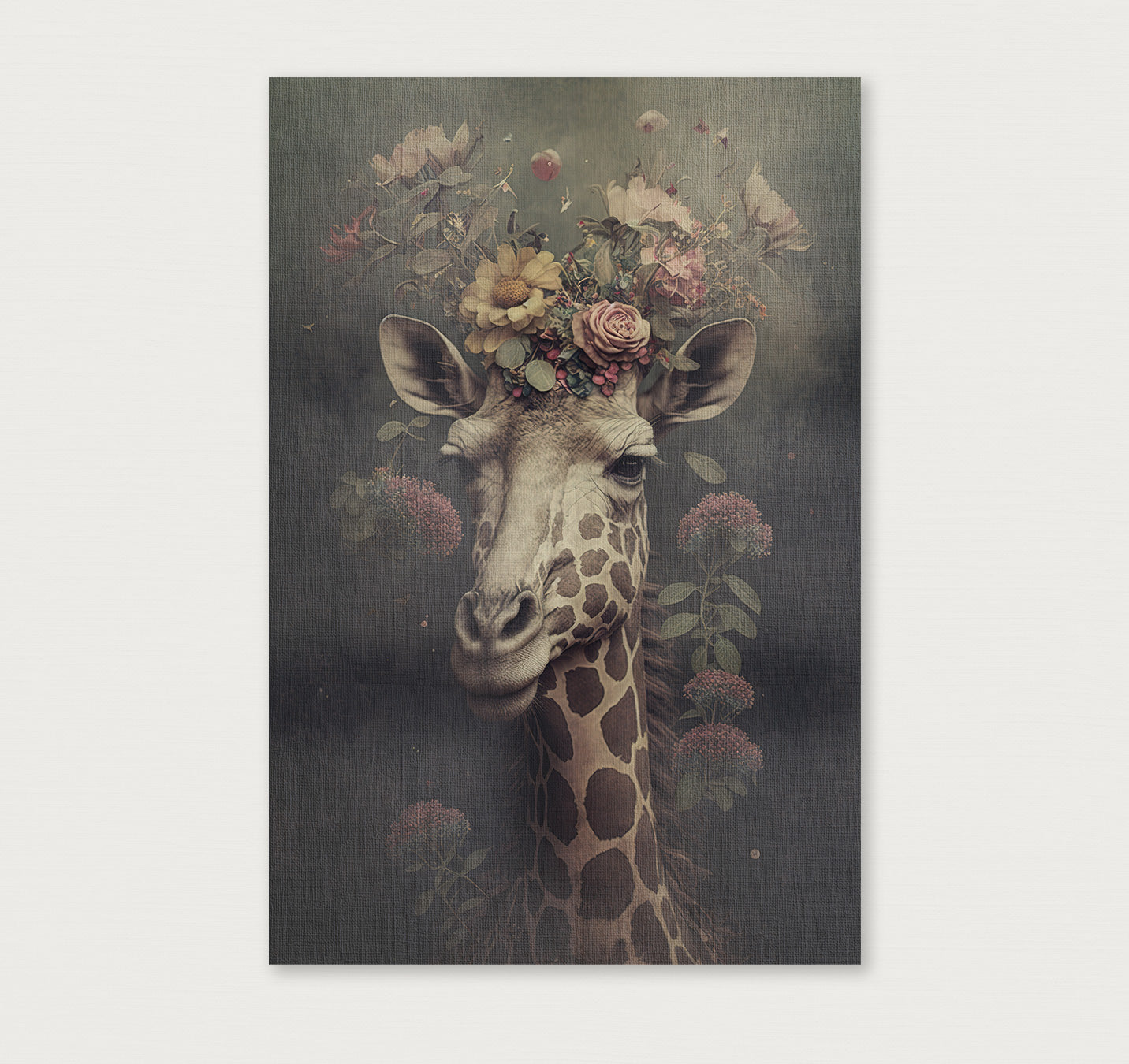 Giraf · Canvas-Poster staand-House of Posters-House of Posters