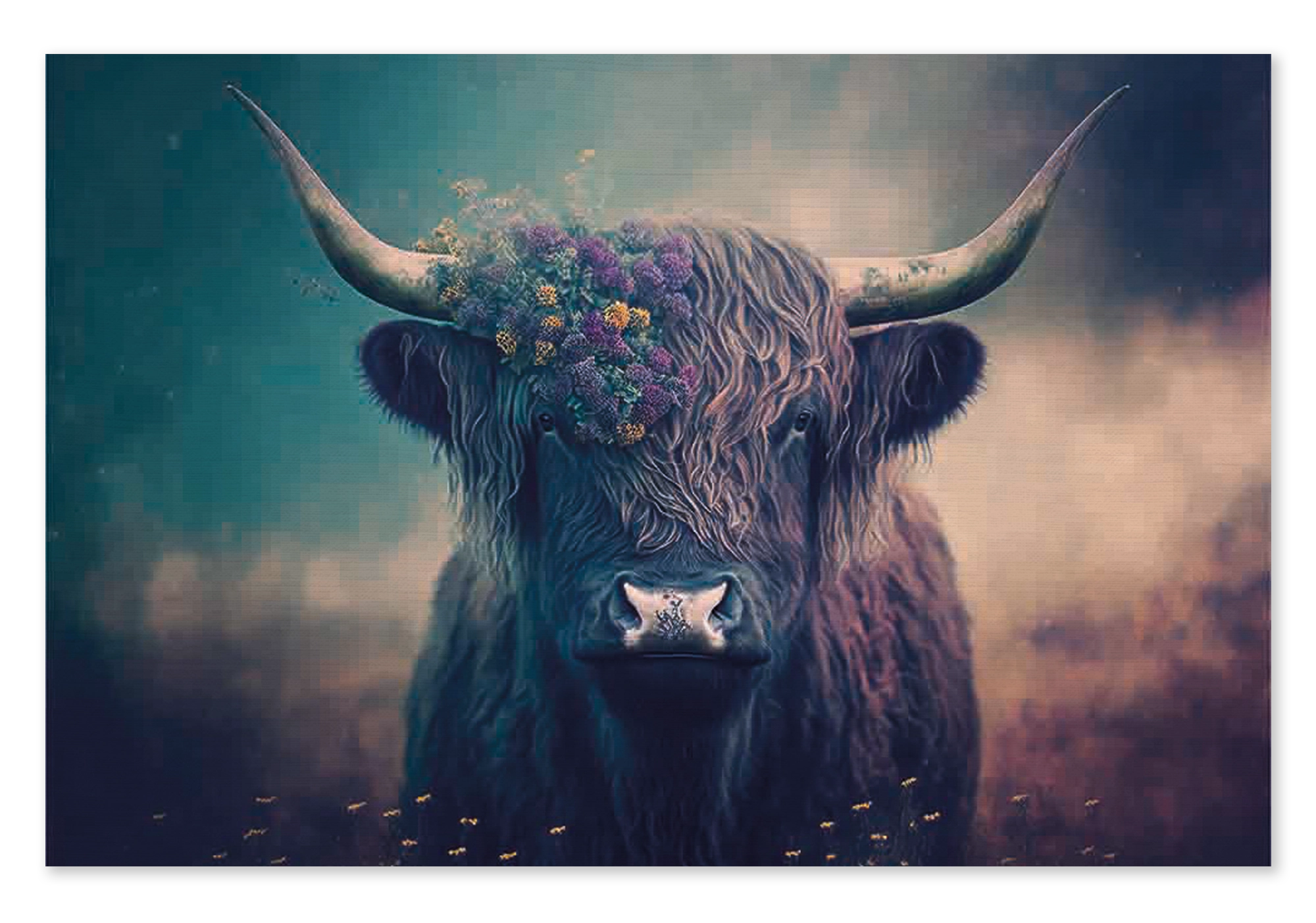 Schotse hooglander 4 · Canvas