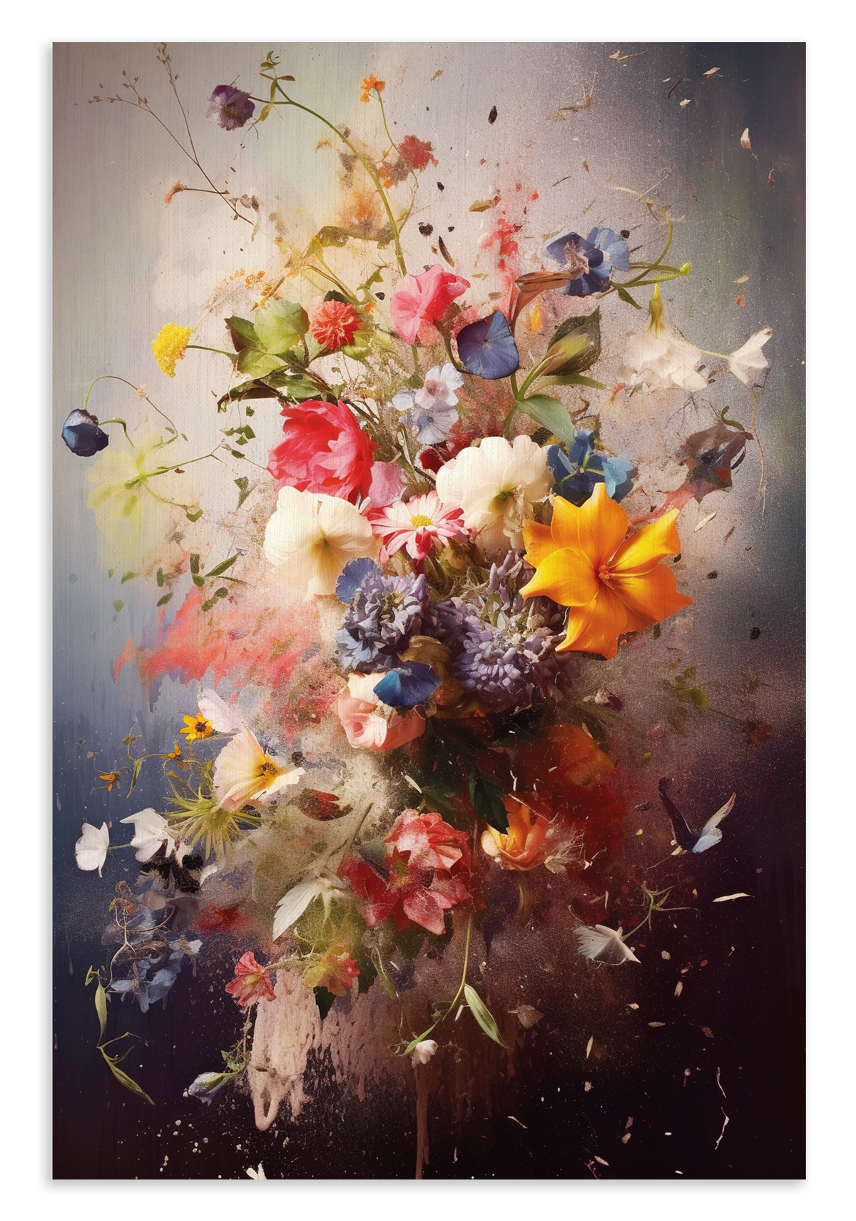 Bloemen explosie · Canvas – productfoto
