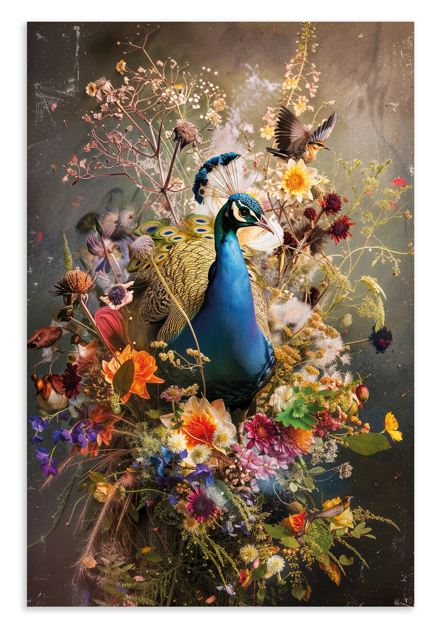 Bloemen Pauw · Canvas – productfoto