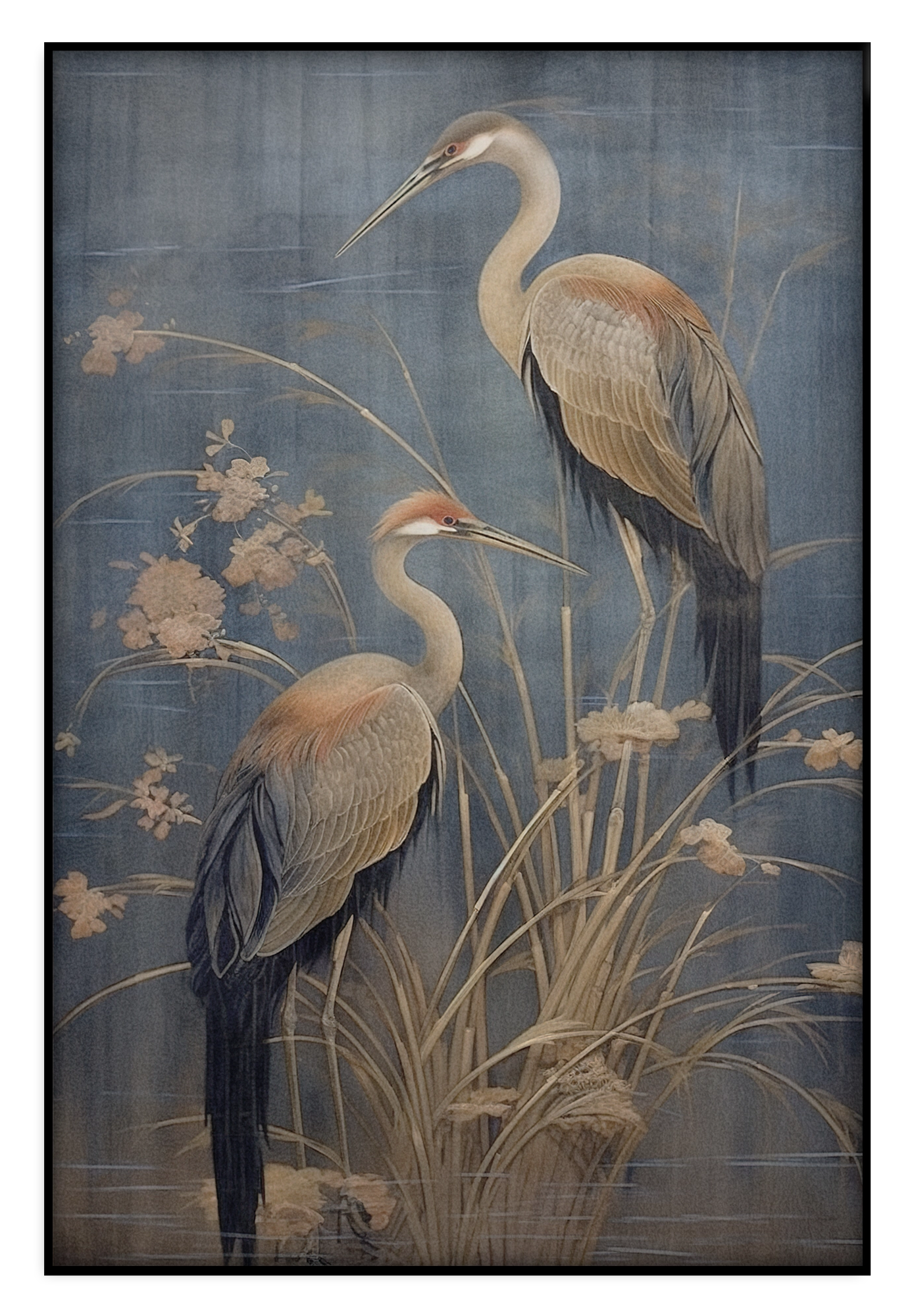 Japanse kraanvogels 3 · Akoestisch paneel – productfoto