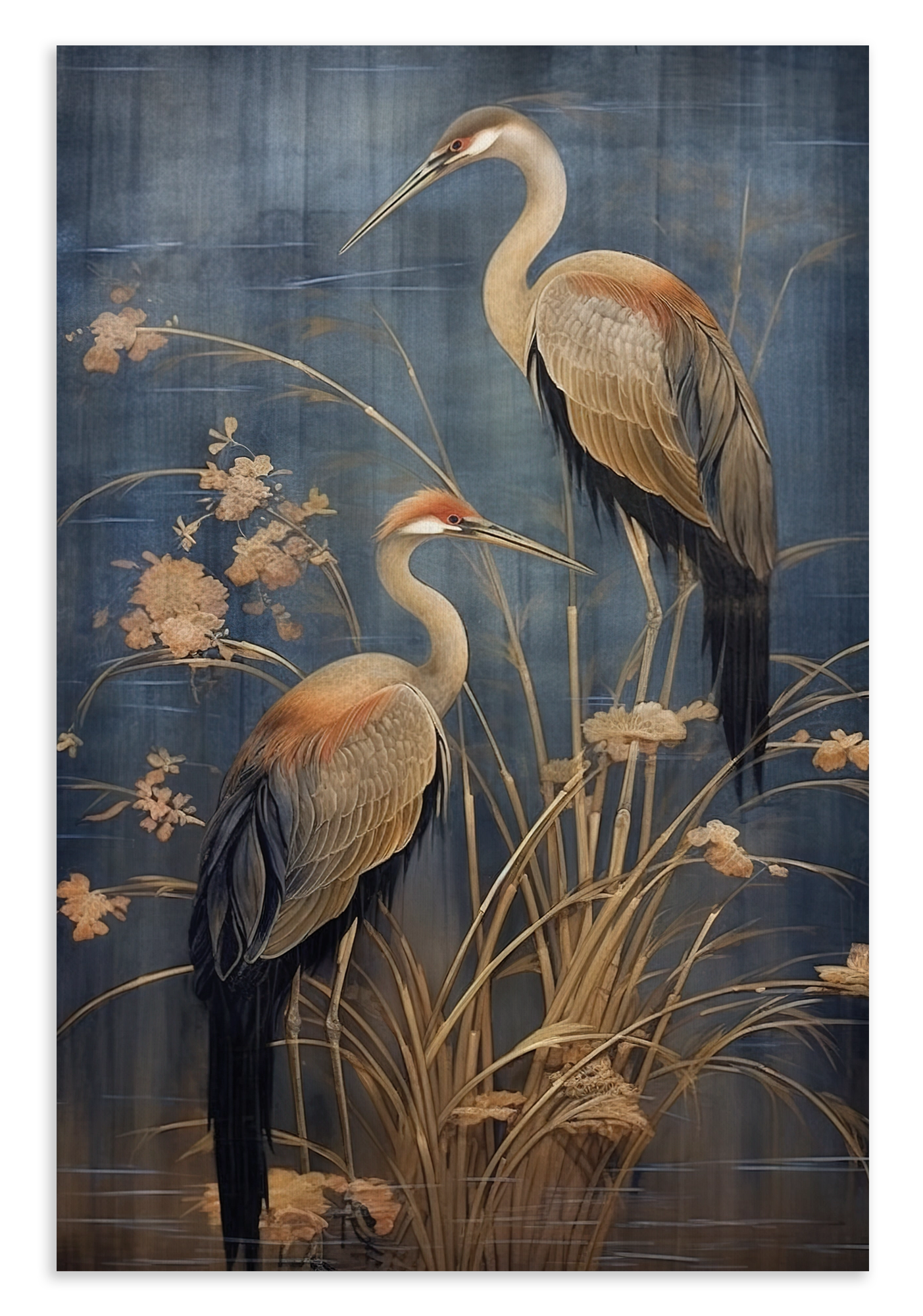 Japanse kraanvogels 3 · Canvas – productfoto