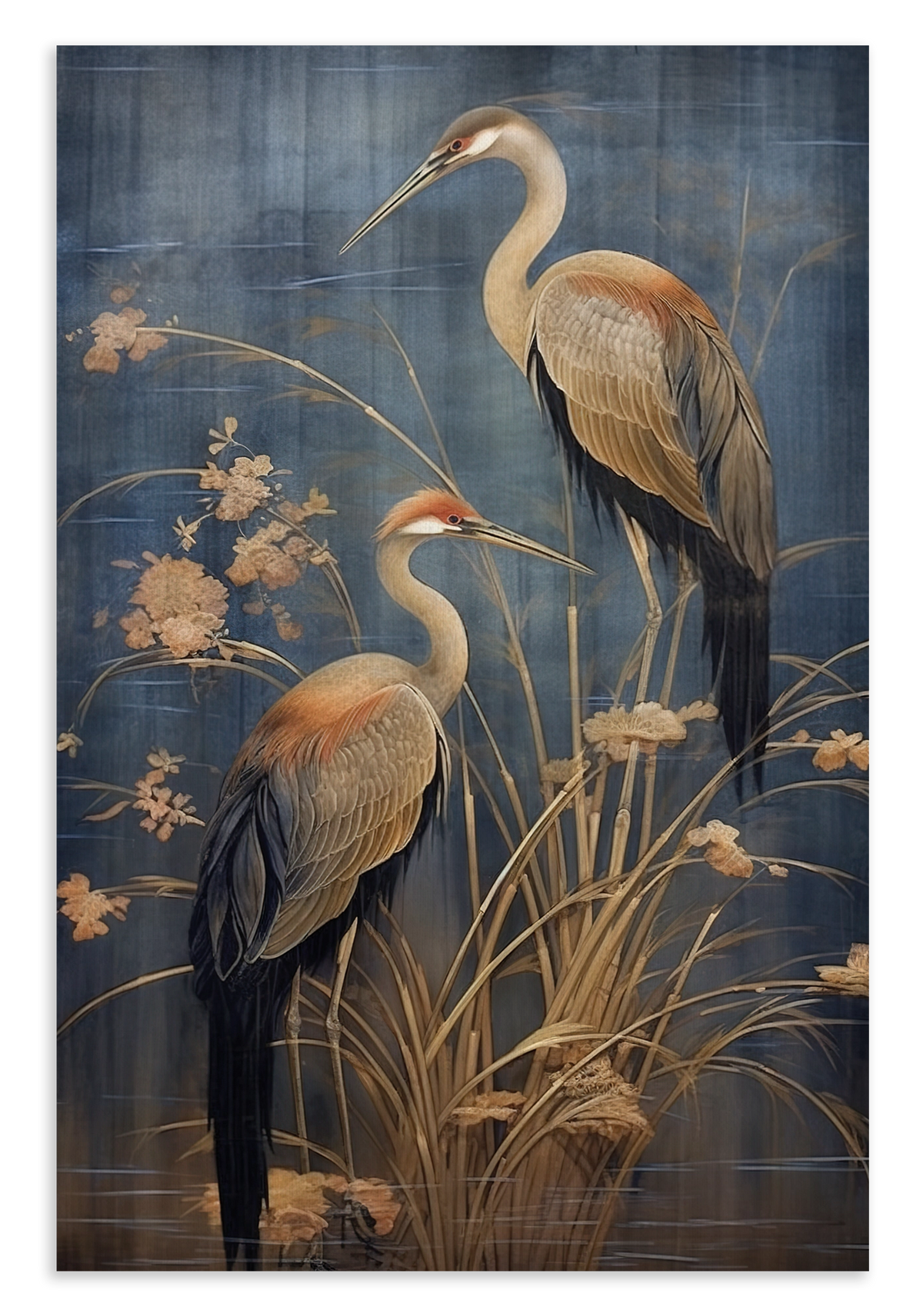 Japanse kraanvogels 3 · Canvas – productfoto