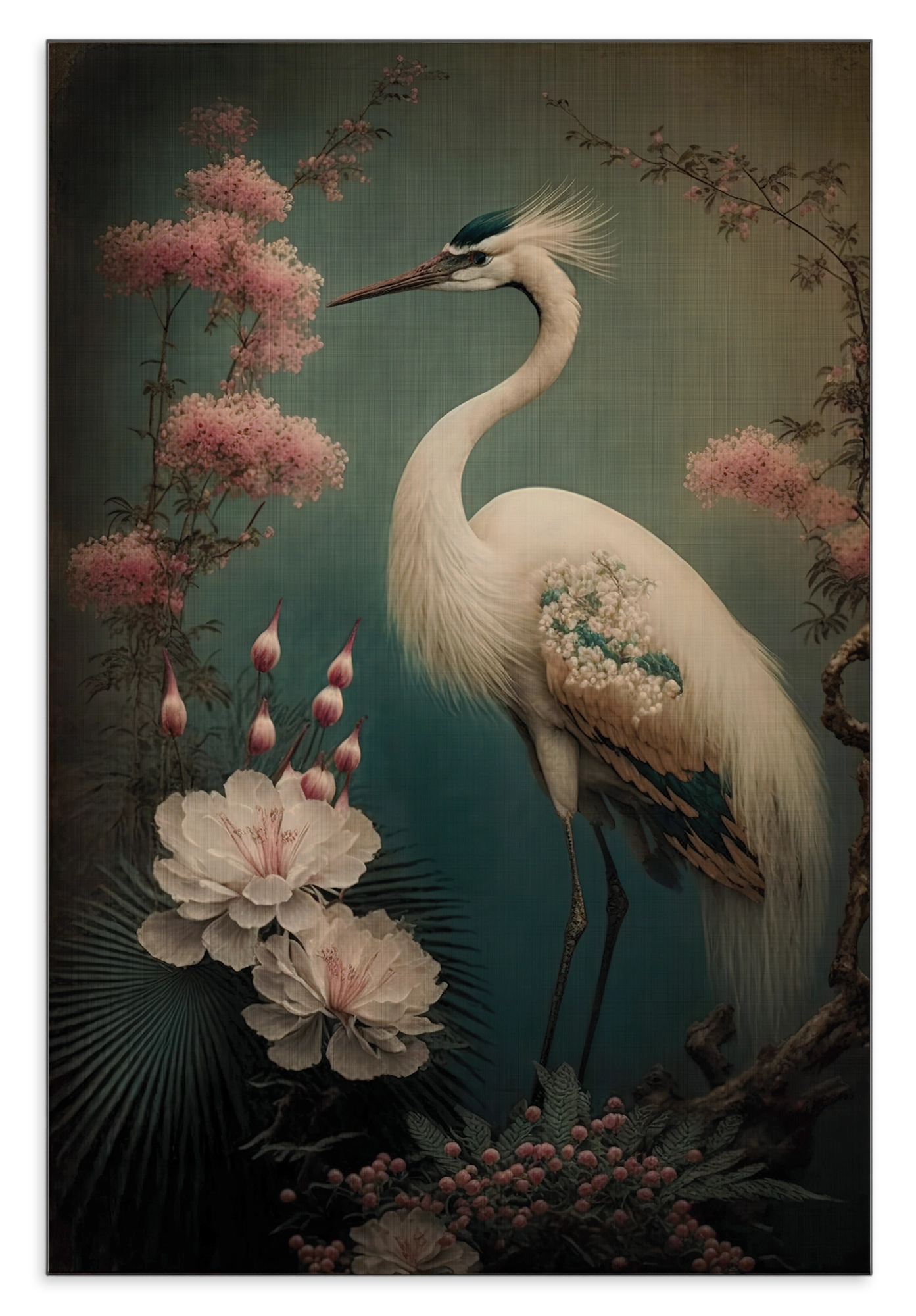 Japanse kraanvogel 2 · Aluminium – productfoto