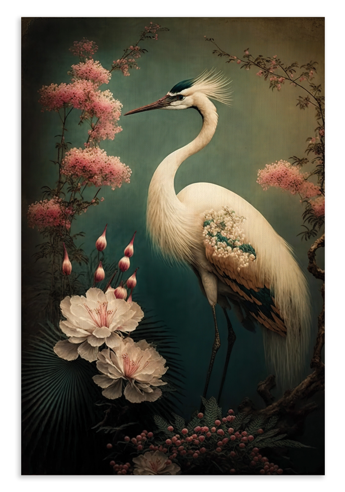 Japanse kraanvogel 2 · Canvas – productfoto