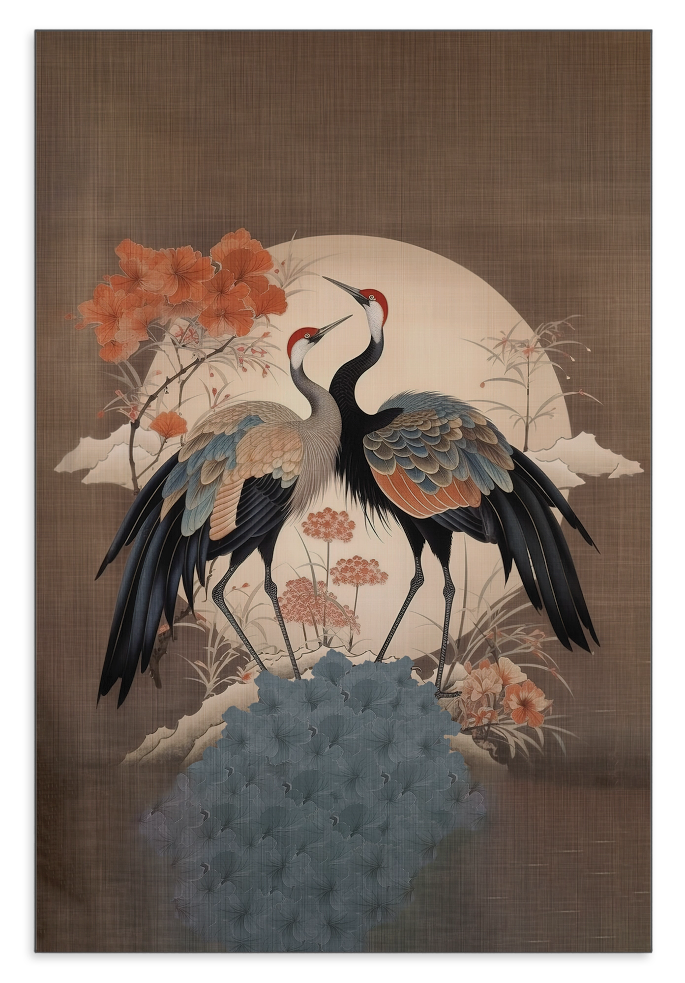 Japanse kraanvogels 2 · Aluminium – productfoto