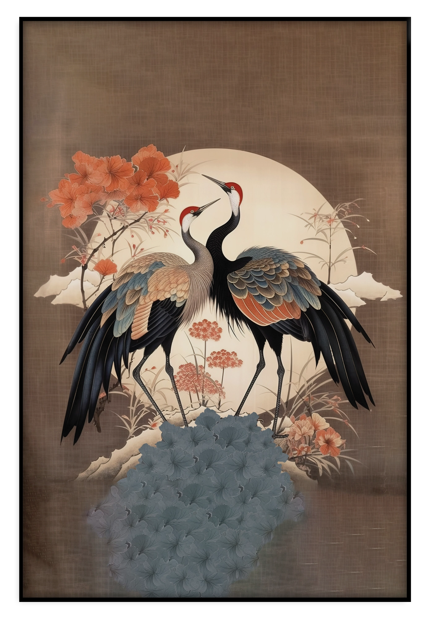 Japanse kraanvogels 2 · Artframe – productfoto
