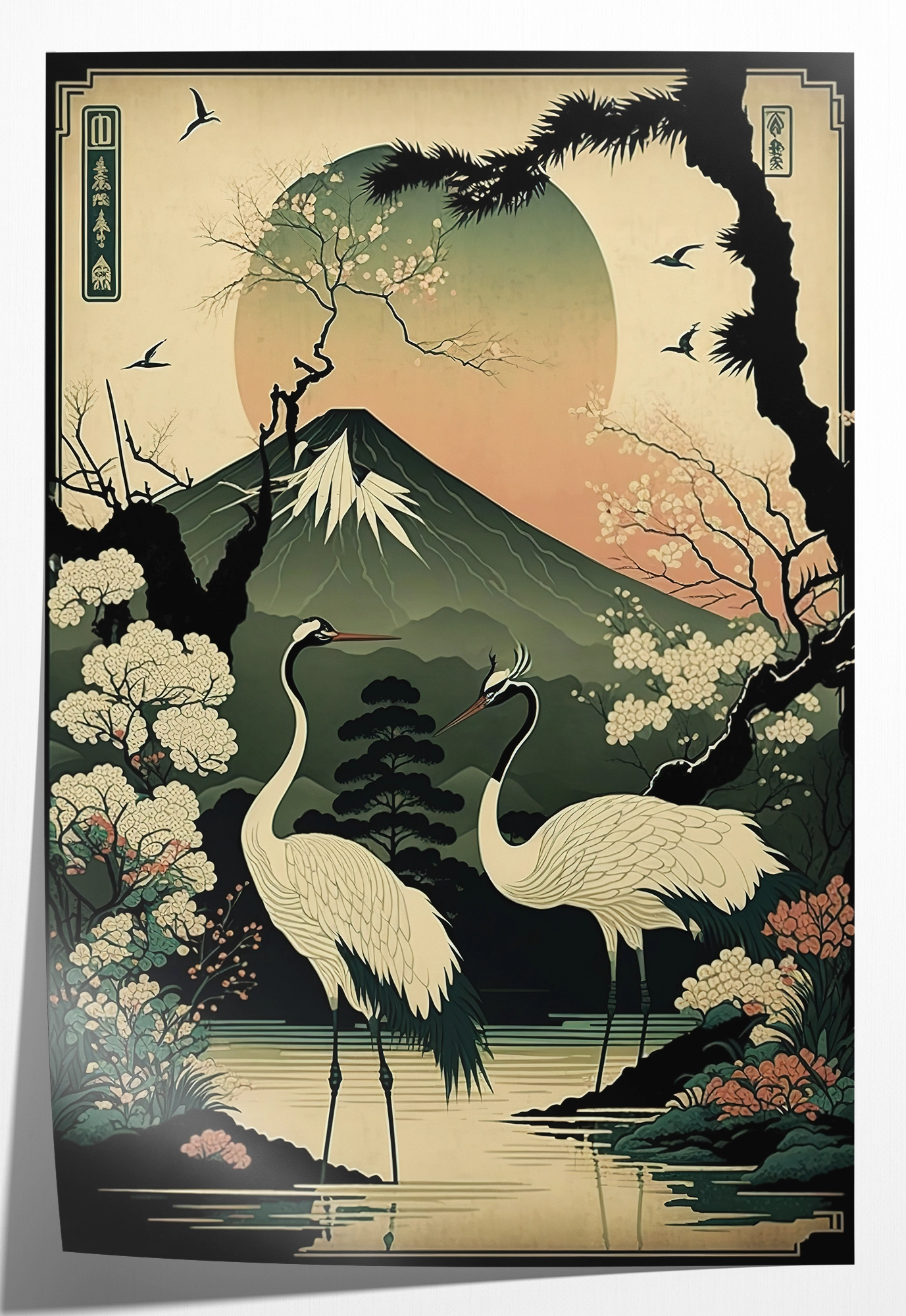 Japanse kraanvogels 4 · Papier – productfoto