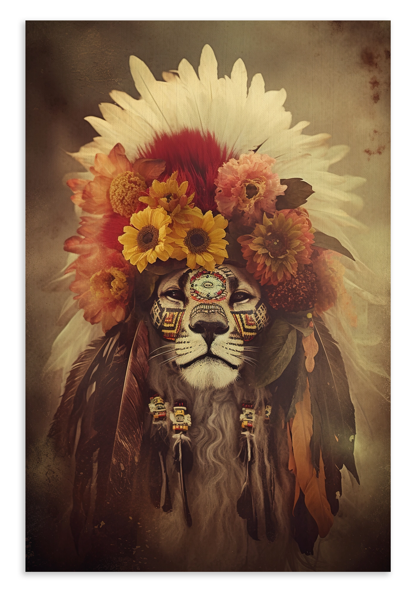 Leeuw 3 · Canvas – productfoto