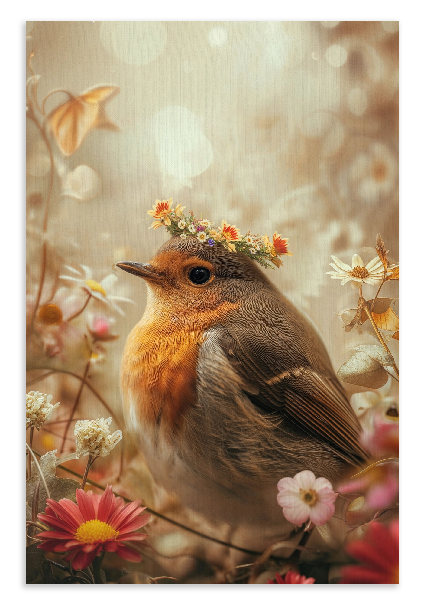 Roodborstje 3 · Canvas – productfoto