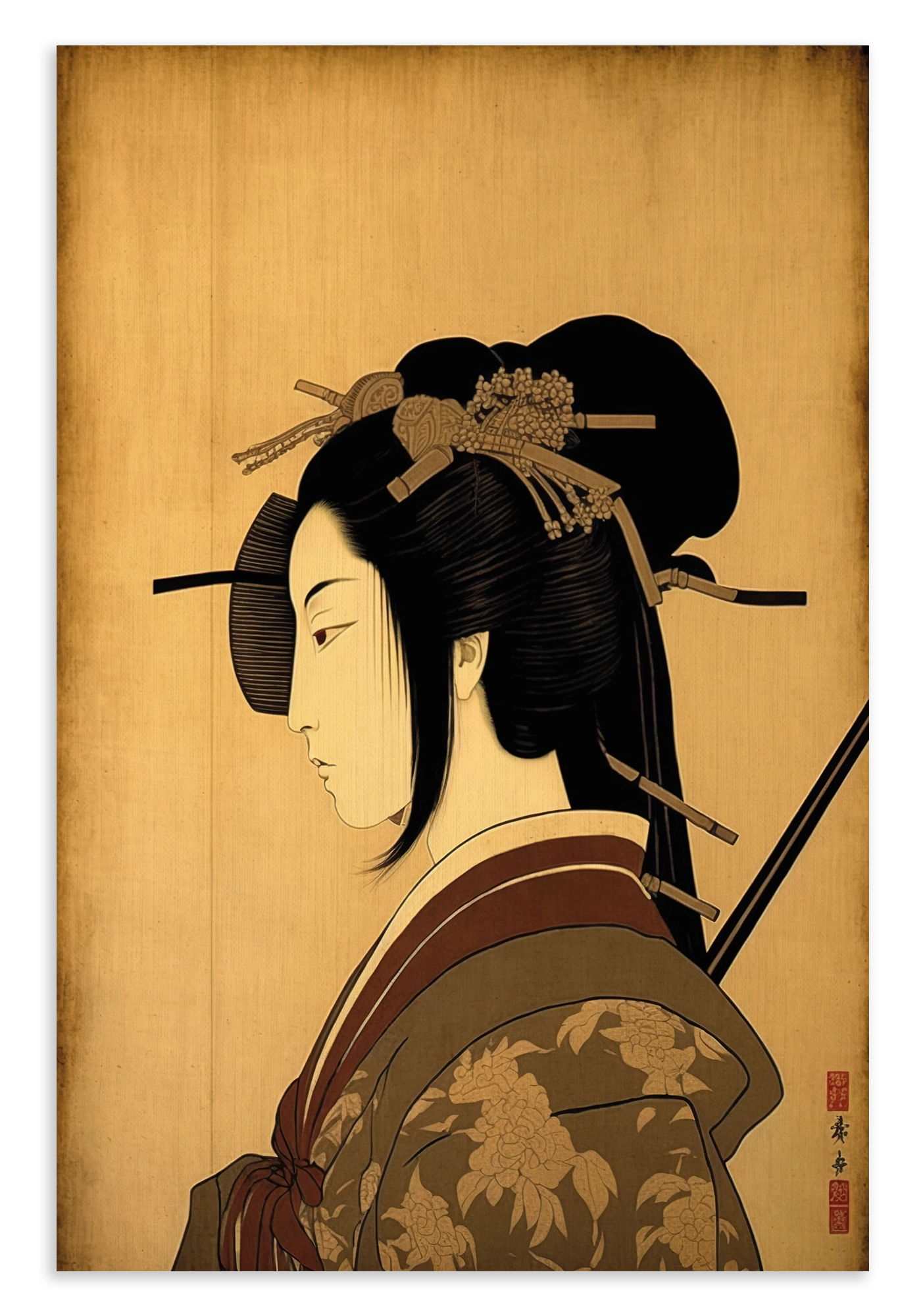 Samurai · Canvas – productfoto