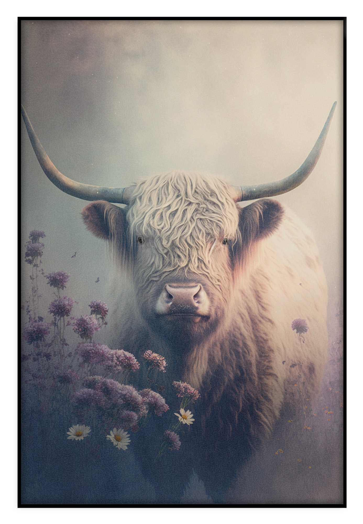 Schotse hooglander 2 · Akoestisch paneel – productfoto