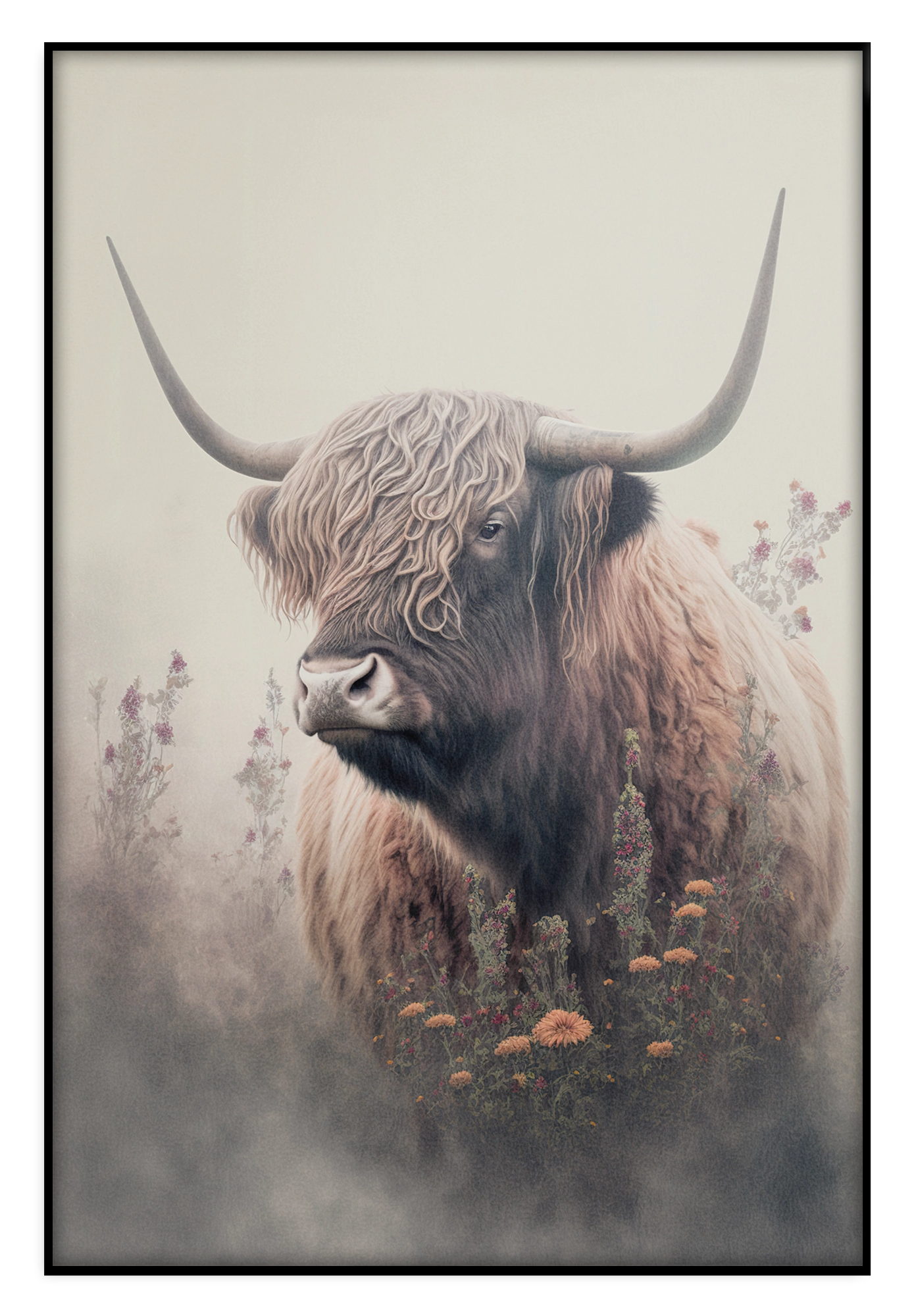 Schotse hooglander 3 · Akoestisch paneel – productfoto