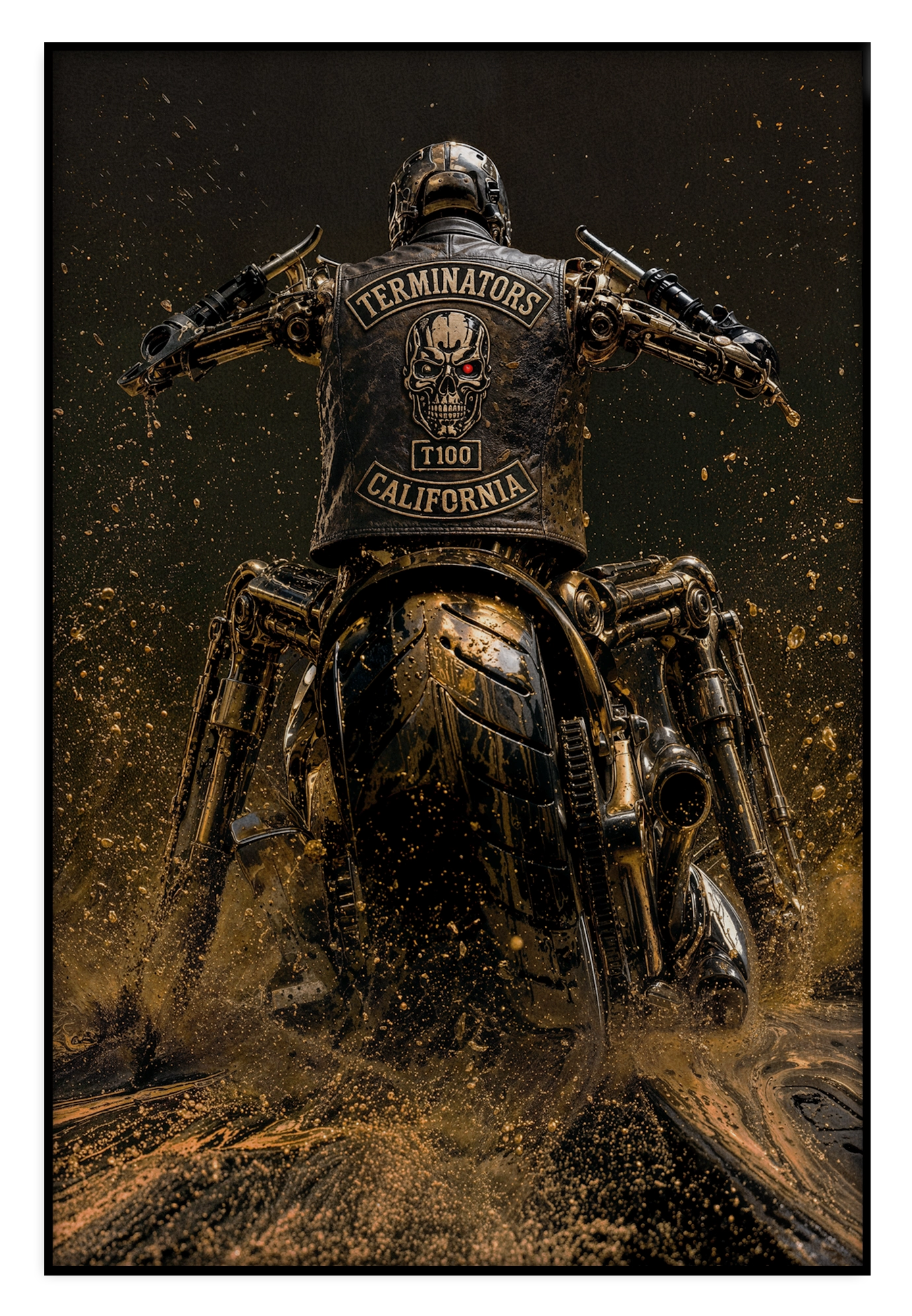 T100 op motor · Akoestisch paneel – productfoto