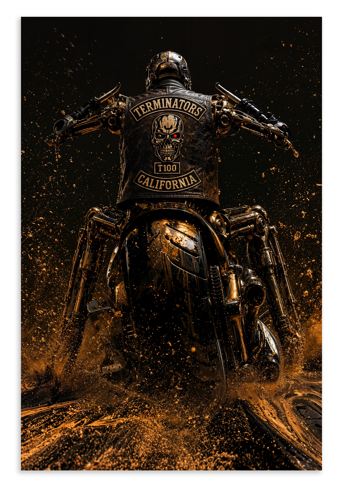 T100 op motor · Canvas – productfoto