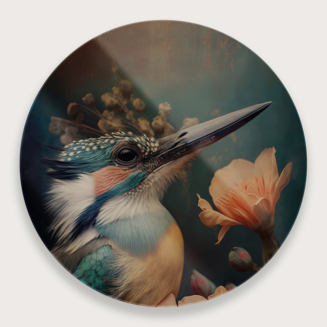 Ijsvogel 2 · Plexiglas-Muurcirkel-House of Posters-House of Posters